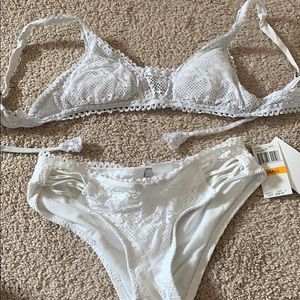 White Lace Bikini Set